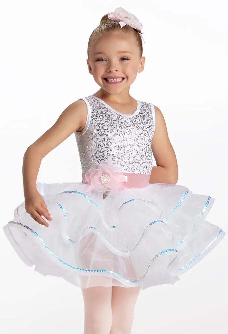 Dance Costume IC Pink Weissman 15347 Ballet Tap Musical Theater Sequin Dress